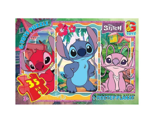 Дитячий пазл "Stitch" SC604 постер 35 елементів