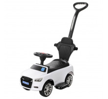 Дитяча каталка-толокар M 3503A-1 Білий, з батьківською ручкою