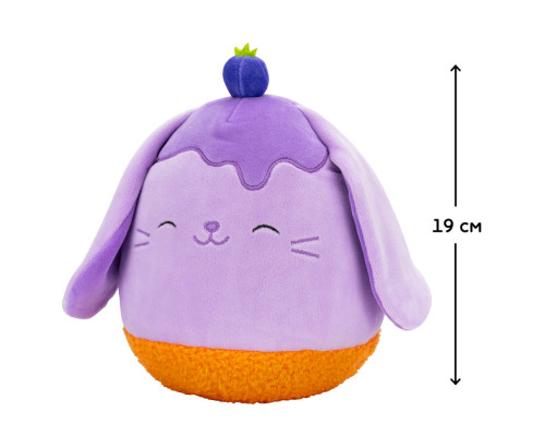 Дитяча м'яка іграшка Чорничний Кролик Squishmallows SQER01208, 19 см