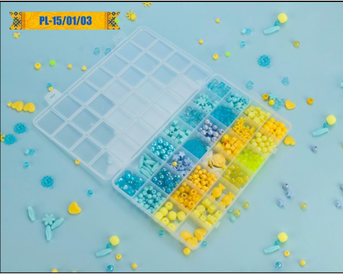 Набор бисера для изготовления креативных аксессуаров PL-15/01/03 бусины, бисер, подвески