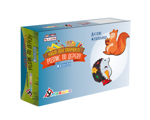 Набор детского творчества Роспись по дереву «Магниты-лесные жители» РД-006