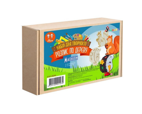 Набор детского творчества Роспись по дереву «Магниты-лесные жители» РД-006