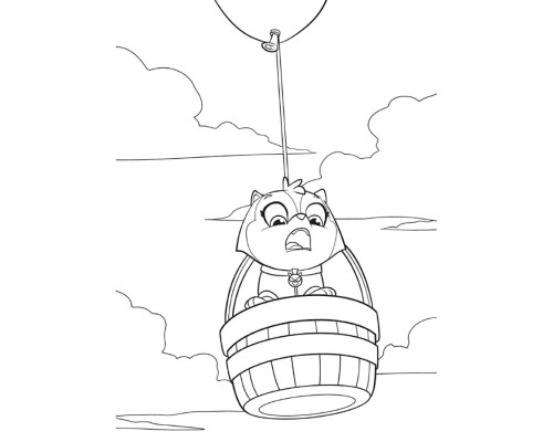 Приключенческие раскраски "Летающие корзины" 233003 Щенячий Патруль