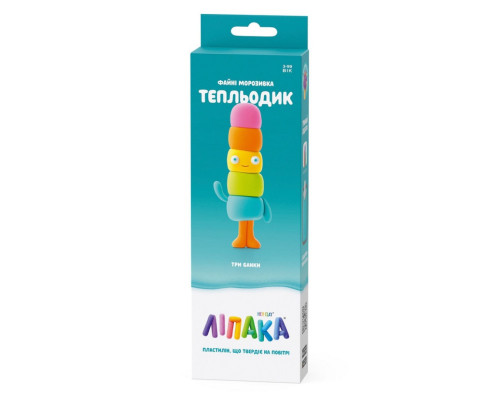 Набір пластиліну "Файні морозивка: Тепльодик" ЛІПАКА 30145-UA01 самостійно твердіє