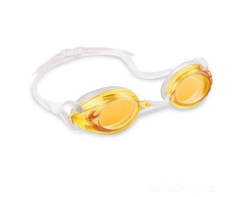 Детские очки для плавания Intex 55684, размер L, (8+), обхват головы ≈ 54 см Оранжевый