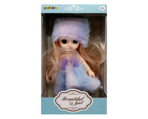 Дитяча іграшкова лялька 1361-1 шарнірна, розмір 15 см