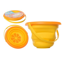 Детское игрушечное складное ведерко "Фрукты" 6911N(Yellow) желтый