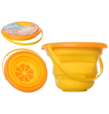 Дитяче іграшкове складане відерце "Фрукти" 6911N(Yellow) жовтий