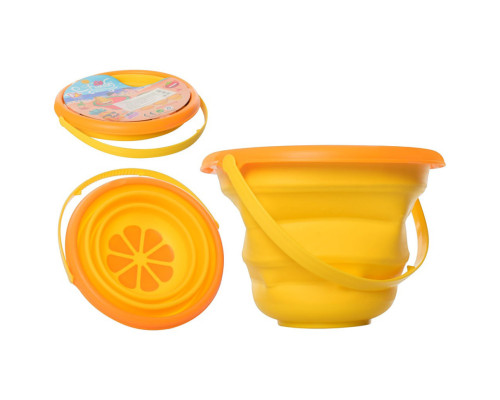 Дитяче іграшкове складане відерце "Фрукти" 6911N(Yellow) жовтий