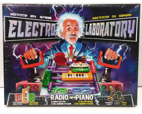 Электронный конструктор "Electro Laboratory. Radio+Piano" Danko Toys ELab-01-03 Radio+Piano