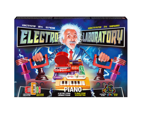 Електронний конструктор "Electro Laboratory. Radio+Piano" Danko Toys ELab-01-03  Piano