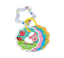 Карточки на кольце Животные фермы и леса VT2000-30 с погремушкой