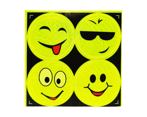 Наклейка світловідбиваюча "Смайл" 133SP 4 штуки Вид-9