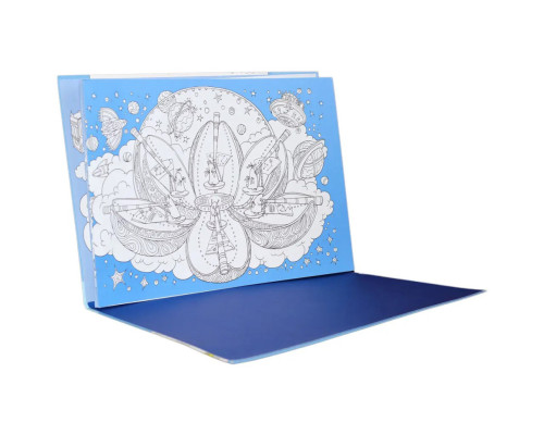 Дитяча розмальовка "Довжеле-е-е-езна подорож: На небі" 784002, довжина 4,5 метра