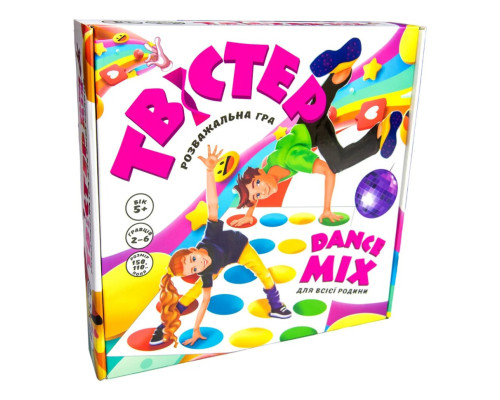 Розважальна гра "Твістер dance mix" Strateg 30277