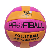 М'яч волейбольний EV-3159(Pink-Orange), діаметр 20,7 см, 18 панелей, 260-280 г