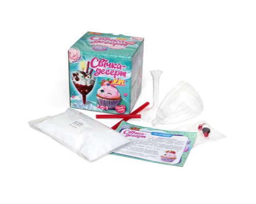 Гелева свічка в стаканчику "Вишневий десерт" 10100525 своїми руками