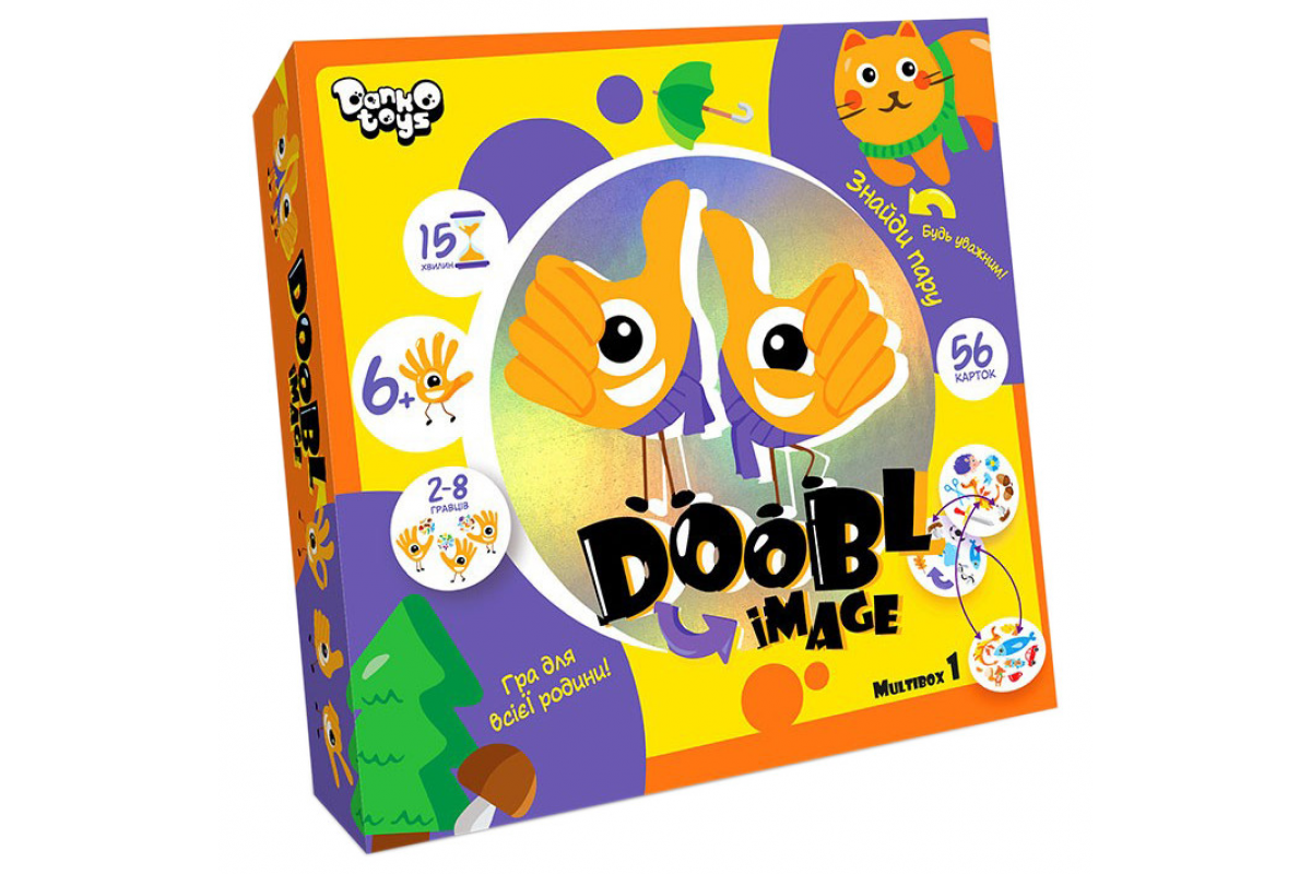Розважальна настільна гра "Doobl Image" DBI-01-01U укр. мовою  Мультібокс 1
