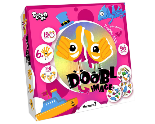 Развлекательная настольная игра "Doobl Image" DBI-01-01U на укр. языке Мультибокс 2