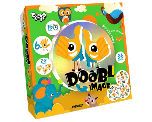 Розважальна настільна гра "Doobl Image" DBI-01-01U укр. мовою  Тварини