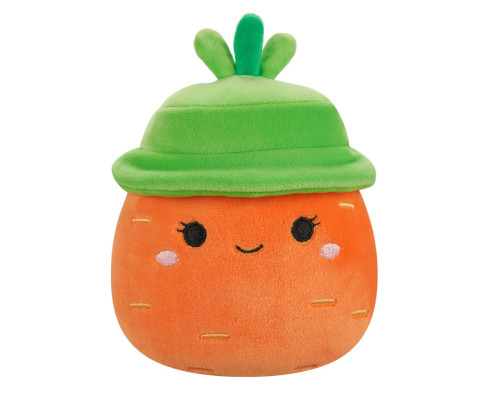 Дитяча м'яка іграшка Морквина Кароліна в капелюсі Squishmallows SQER01214, 19 см
