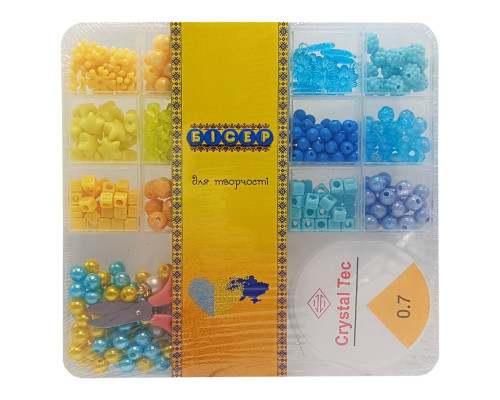Набор бисера для изготовления креативных аксессуаров PL-15/01/02 бусины, бисер, подвески