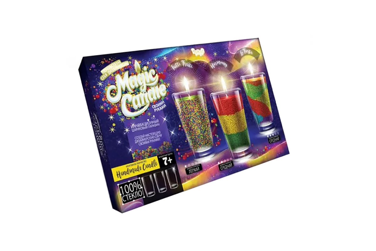 Комплект креативної творчості MAGIC CANDLE CRYSTAL 7320DT, 3 свічки в комплекті