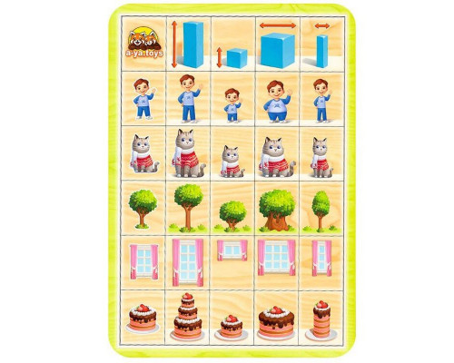 Деревянный пазл-сортер "Укажите размеры" Ubumblebees (ПСФ103) PSF103, 29 плашек