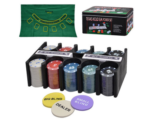 Настольный Покер 3896B в металлической коробке