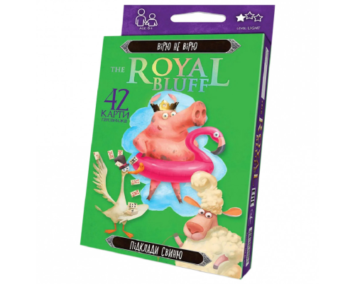 Карткова гра The ROYAL BLUFF RBL-01 українською мовою  RBL-01-02U