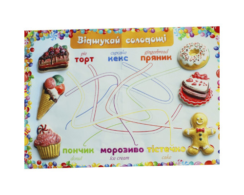 Кондитерская лавка. Гипсовая раскраска на магнитах 92652