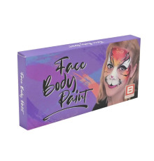 Детский набор аквагрима Cel-2504 палетка, неон, 8 цветов