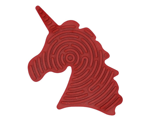 Детская развивающая доска для сенсорной активности "Единорог" GS0108 двусторонняя Красный
