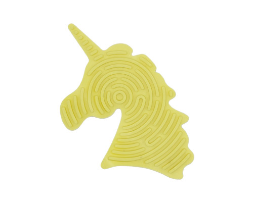 Дитяча розвиваюча дошка для сенсорної активності "Єдиноріг" GS0108 двостороння Жовтий