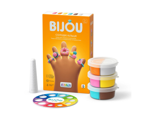 Набір самозатвердіючого пластиліну Біжутерія Солодкі Кільця ЛІПАКА 31002-UA01