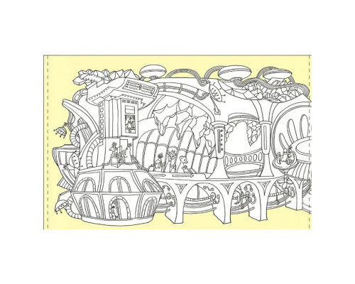 Дитяча розмальовка "Довжеле-е-е-езна подорож: Під землею" 784001, довжина 4,5 метра