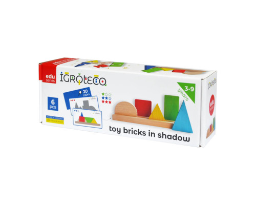 Игрушка развивающая "Фигуры и Тени" 900606 деревянная