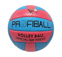 М'яч волейбольний EV-3159(Blue-Red), діаметр 20,7 см, 18 панелей, 260-280 г