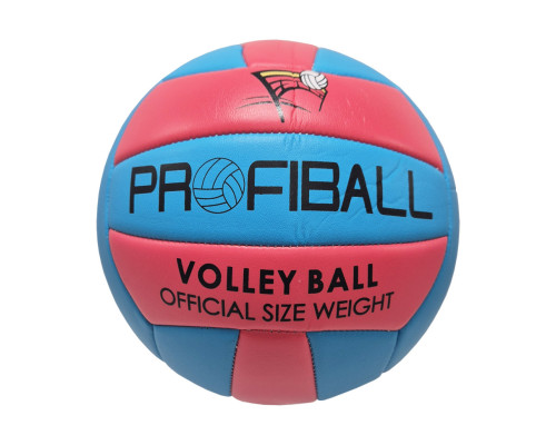 М'яч волейбольний EV-3159(Blue-Red), діаметр 20,7 см, 18 панелей, 260-280 г