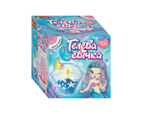 Гелева свічка в стаканчику "Скарби моря" 10100524 своїми руками