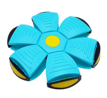 Летючий трансформерний м'яч 1002-3(Turquoise) світиться