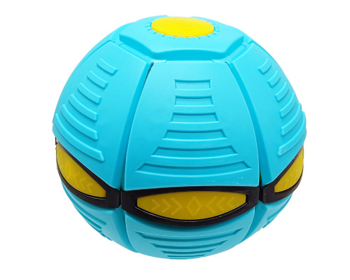 Летящий трансформерный мяч 1002-3(Turquoise) светится