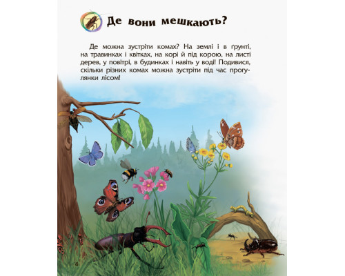 Детская энциклопедия про насекомых 614014 для дошкольников