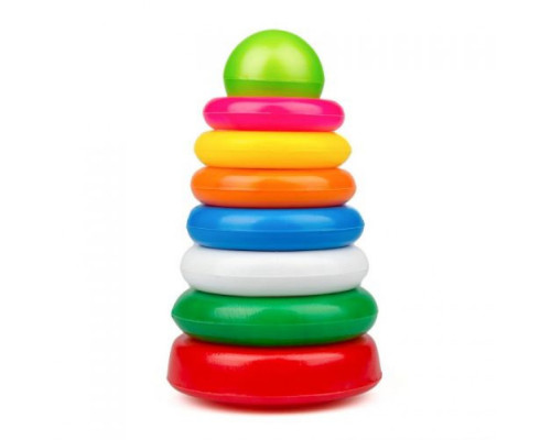 Дитяча розвиваюча пірамідка №1 1-079, 8 деталей