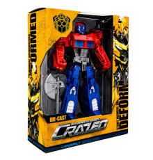 Дитяча іграшка Трансформер W8840(Red-Blue) пластик, робот 19 см+вантажівка