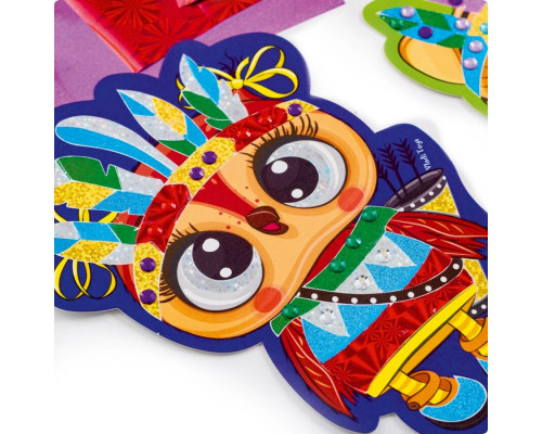 Набір для творчості "Foil Art Шалені індіанці" VT4433-09 фольга, шпатель, стрази