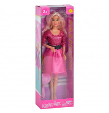 Дитяча лялька "Вечірня красуня" DEFA 8226(Pink) гребінець