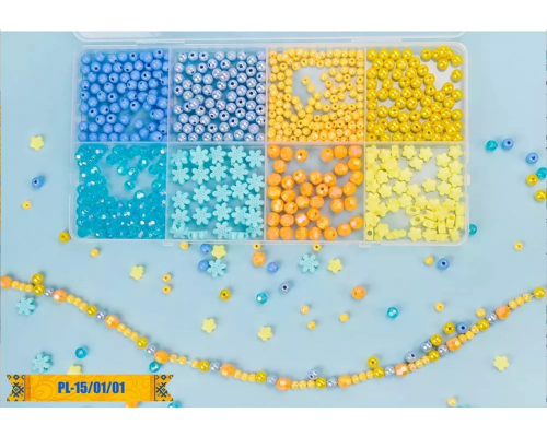 Набор бисера для изготовления креативных аксессуаров PL-15/01/01 бусины, бисер, подвески