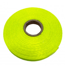 Атласна стрічка для рукоділля АБ-127, 0,6 см x 23 м, лимонний неон