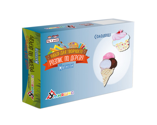 Набор детского творчества Роспись по дереву «Магниты-сладости» РД-008